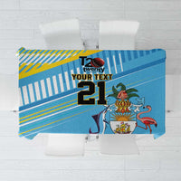 The Bahamas Cricket Custom Tablecloth Marlin Flamingo Come On Bahamian - Wonder Print Shop