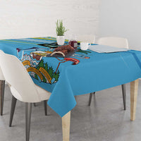 The Bahamas Cricket Custom Tablecloth Marlin Flamingo Come On Bahamian - Wonder Print Shop