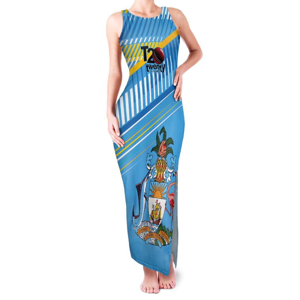The Bahamas Cricket Custom Tank Maxi Dress Marlin Flamingo Come On Bahamian - Wonder Print Shop
