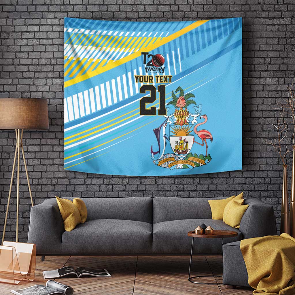 The Bahamas Cricket Custom Tapestry Marlin Flamingo Come On Bahamian - Wonder Print Shop