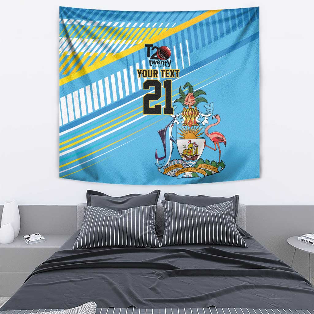 The Bahamas Cricket Custom Tapestry Marlin Flamingo Come On Bahamian - Wonder Print Shop