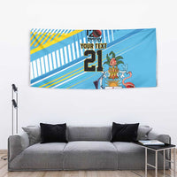 The Bahamas Cricket Custom Tapestry Marlin Flamingo Come On Bahamian - Wonder Print Shop