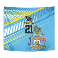 The Bahamas Cricket Custom Tapestry Marlin Flamingo Come On Bahamian - Wonder Print Shop