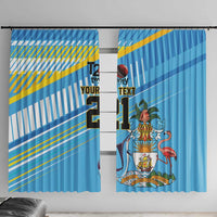 The Bahamas Cricket Custom Window Curtain Marlin Flamingo Come On Bahamian - Wonder Print Shop