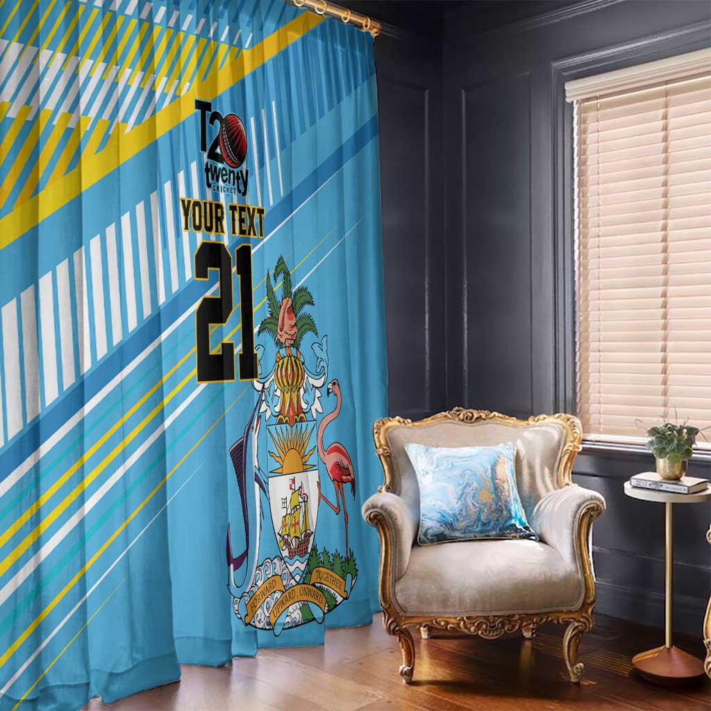 The Bahamas Cricket Custom Window Curtain Marlin Flamingo Come On Bahamian - Wonder Print Shop