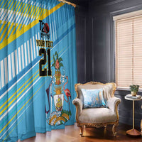 The Bahamas Cricket Custom Window Curtain Marlin Flamingo Come On Bahamian - Wonder Print Shop