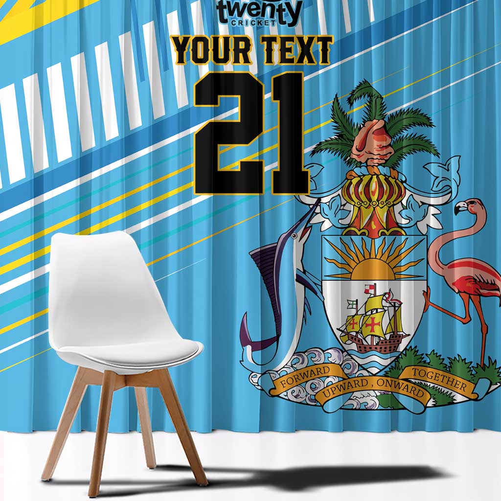 The Bahamas Cricket Custom Window Curtain Marlin Flamingo Come On Bahamian - Wonder Print Shop