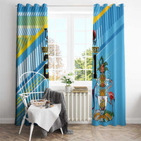 The Bahamas Cricket Custom Window Curtain Marlin Flamingo Come On Bahamian - Wonder Print Shop