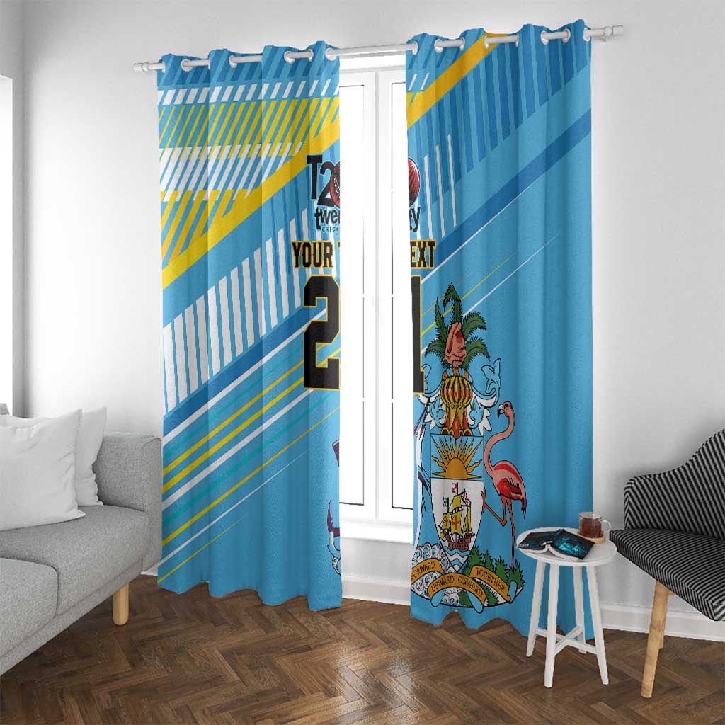 The Bahamas Cricket Custom Window Curtain Marlin Flamingo Come On Bahamian - Wonder Print Shop