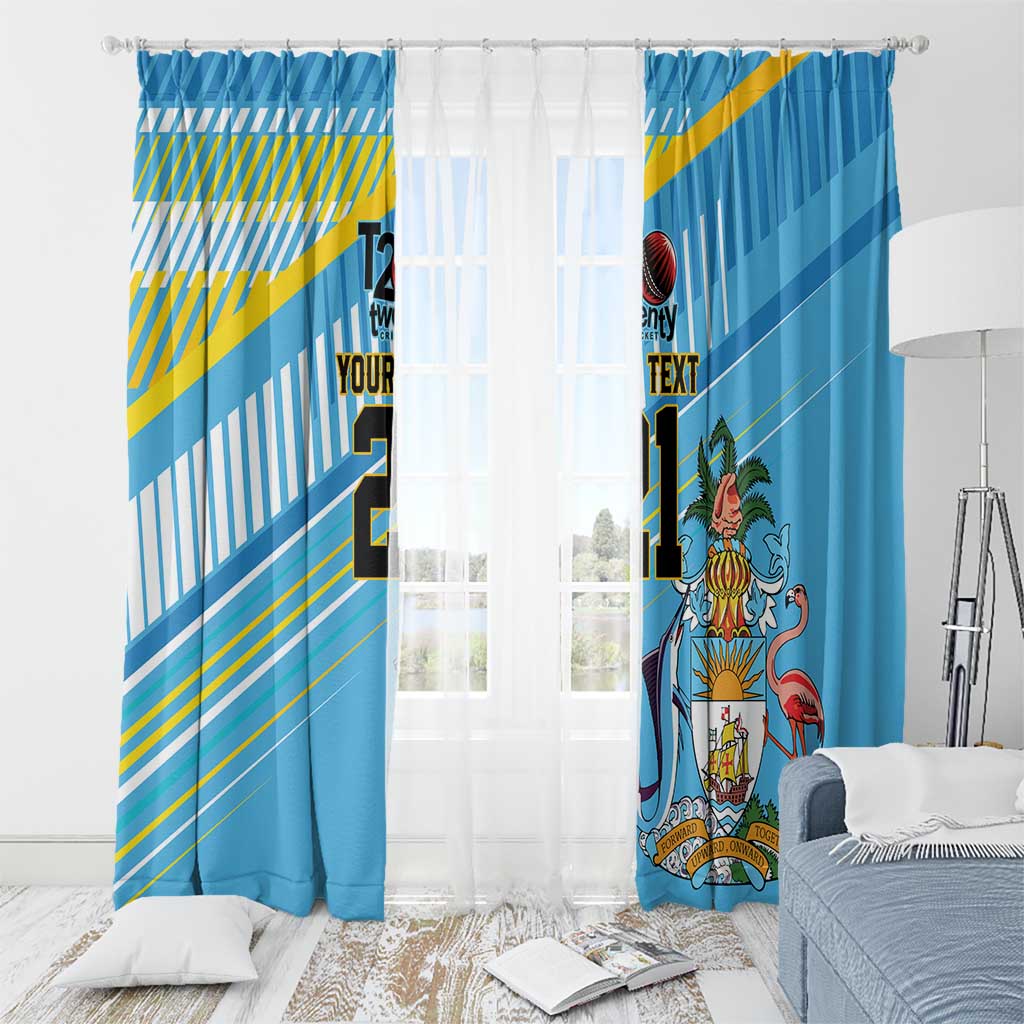 The Bahamas Cricket Custom Window Curtain Marlin Flamingo Come On Bahamian - Wonder Print Shop