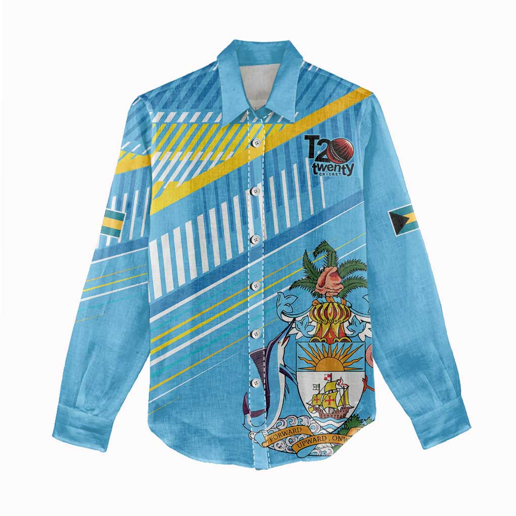 The Bahamas Cricket Custom Women Casual Shirt Marlin Flamingo Come On Bahamian - Wonder Print Shop
