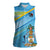The Bahamas Cricket Custom Women Sleeveless Polo Shirt Marlin Flamingo Come On Bahamian - Wonder Print Shop