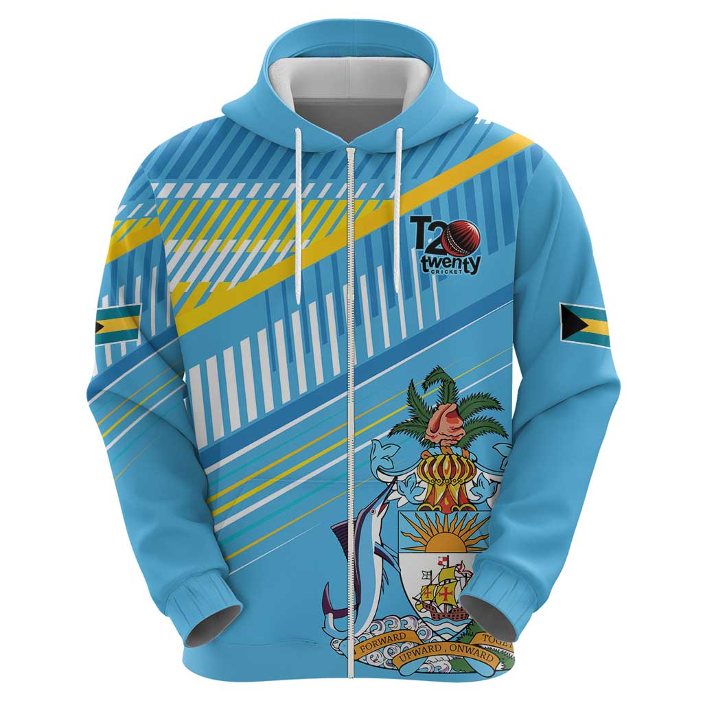 The Bahamas Cricket Custom Zip Hoodie Marlin Flamingo Come On Bahamian - Wonder Print Shop