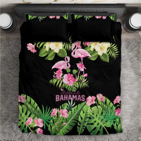 The Bahamas Flamingo Bedding Set Bahamian Tropical Flowers - Wonder Print Shop