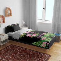 The Bahamas Flamingo Bedding Set Bahamian Tropical Flowers - Wonder Print Shop