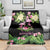 The Bahamas Flamingo Blanket Bahamian Tropical Flowers - Wonder Print Shop