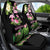 The Bahamas Flamingo Car Seat Cover Bahamian Tropical Flowers - Wonder Print Shop