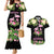 The Bahamas Flamingo Couples Matching Mermaid Dress and Hawaiian Shirt Bahamian Tropical Flowers - Wonder Print Shop