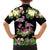 The Bahamas Flamingo Family Matching Long Sleeve Bodycon Dress and Hawaiian Shirt Bahamian Tropical Flowers - Wonder Print Shop