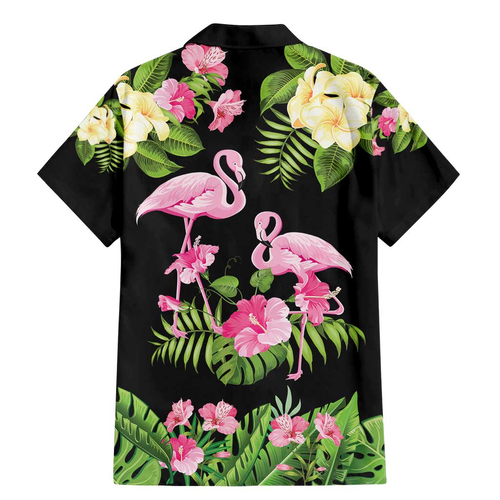 The Bahamas Flamingo Family Matching Mermaid Dress and Hawaiian Shirt Bahamian Tropical Flowers - Wonder Print Shop