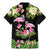 The Bahamas Flamingo Family Matching Mermaid Dress and Hawaiian Shirt Bahamian Tropical Flowers - Wonder Print Shop