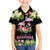 The Bahamas Flamingo Family Matching Off The Shoulder Long Sleeve Dress and Hawaiian Shirt Bahamian Tropical Flowers - Wonder Print Shop