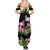 The Bahamas Flamingo Family Matching Summer Maxi Dress and Hawaiian Shirt Bahamian Tropical Flowers - Wonder Print Shop