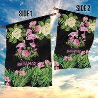 The Bahamas Flamingo Garden Flag Bahamian Tropical Flowers - Wonder Print Shop