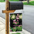 The Bahamas Flamingo Garden Flag Bahamian Tropical Flowers - Wonder Print Shop
