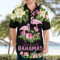 The Bahamas Flamingo Hawaiian Shirt Bahamian Tropical Flowers - Wonder Print Shop