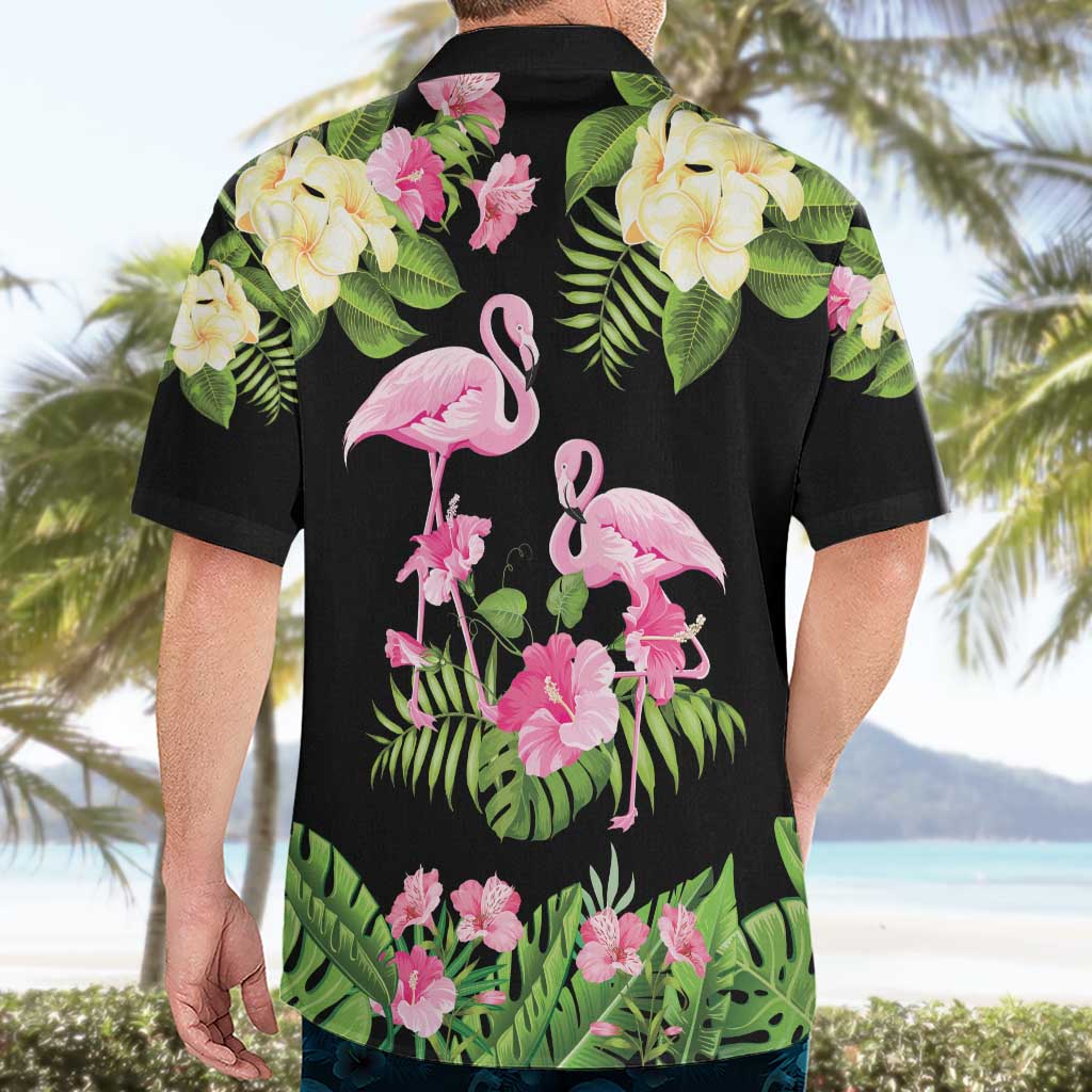 The Bahamas Flamingo Hawaiian Shirt Bahamian Tropical Flowers - Wonder Print Shop
