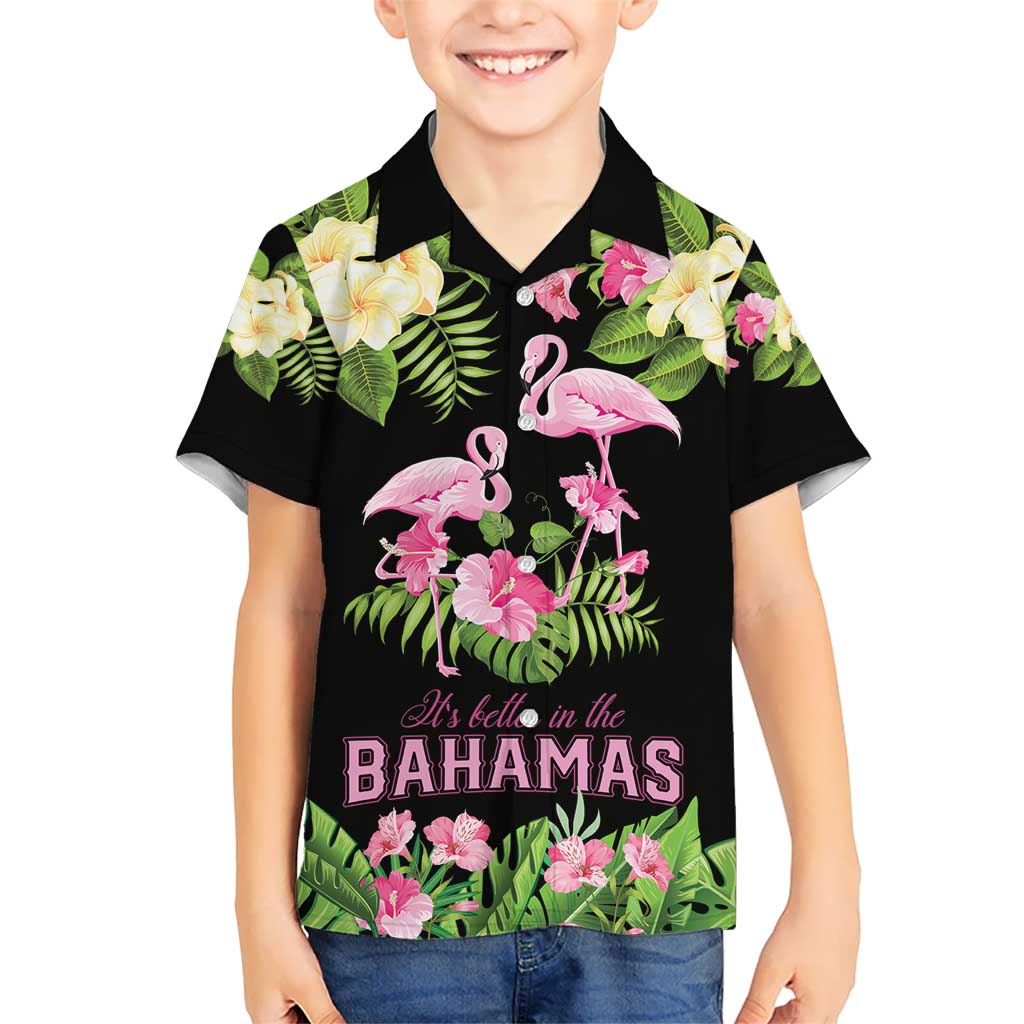 The Bahamas Flamingo Hawaiian Shirt Bahamian Tropical Flowers - Wonder Print Shop