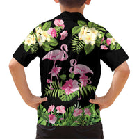 The Bahamas Flamingo Kid Hawaiian Shirt Bahamian Tropical Flowers - Wonder Print Shop