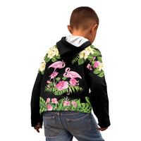 The Bahamas Flamingo Kid Hoodie Bahamian Tropical Flowers - Wonder Print Shop