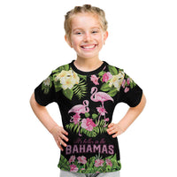 The Bahamas Flamingo Kid T Shirt Bahamian Tropical Flowers - Wonder Print Shop