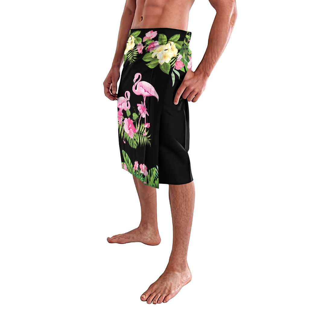 The Bahamas Flamingo Lavalava Bahamian Tropical Flowers - Wonder Print Shop