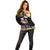 The Bahamas Flamingo Off Shoulder Sweater Bahamian Tropical Flowers - Wonder Print Shop
