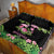 The Bahamas Flamingo Quilt Bed Set Bahamian Tropical Flowers - Wonder Print Shop