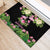 The Bahamas Flamingo Rubber Doormat Bahamian Tropical Flowers - Wonder Print Shop