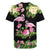 The Bahamas Flamingo Rugby Jersey Bahamian Tropical Flowers - Wonder Print Shop