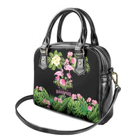 The Bahamas Flamingo Shoulder Handbag Bahamian Tropical Flowers - Wonder Print Shop