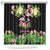 The Bahamas Flamingo Shower Curtain Bahamian Tropical Flowers - Wonder Print Shop