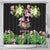 The Bahamas Flamingo Shower Curtain Bahamian Tropical Flowers - Wonder Print Shop