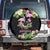 The Bahamas Flamingo Spare Tire Cover Bahamian Tropical Flowers - Wonder Print Shop