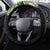 The Bahamas Flamingo Steering Wheel Cover Bahamian Tropical Flowers - Wonder Print Shop