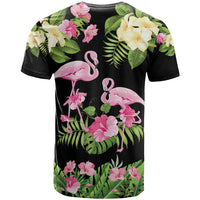 The Bahamas Flamingo T Shirt Bahamian Tropical Flowers - Wonder Print Shop