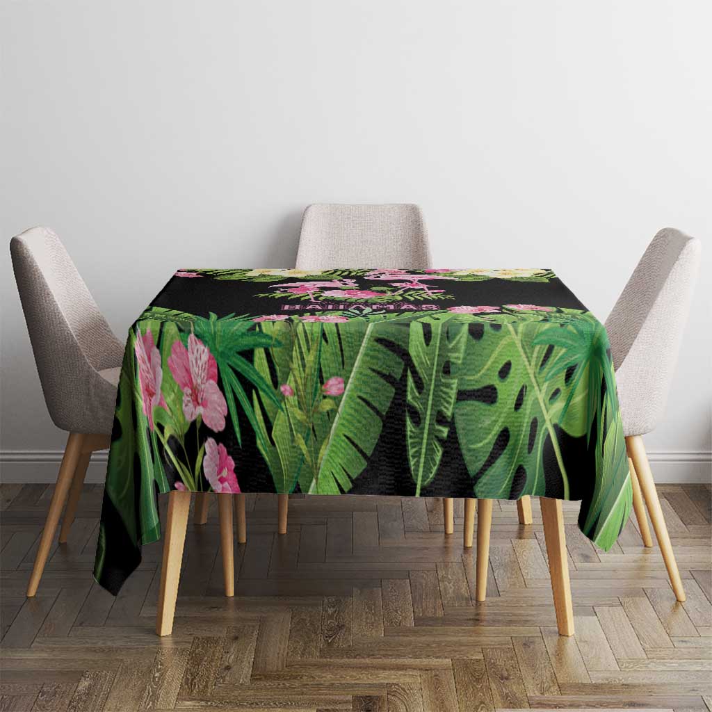 The Bahamas Flamingo Tablecloth Bahamian Tropical Flowers - Wonder Print Shop