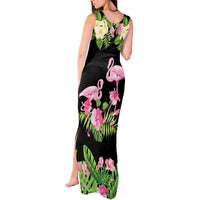 The Bahamas Flamingo Tank Maxi Dress Bahamian Tropical Flowers - Wonder Print Shop