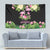 The Bahamas Flamingo Tapestry Bahamian Tropical Flowers - Wonder Print Shop