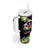 The Bahamas Flamingo Tumbler With Handle Bahamian Tropical Flowers - Wonder Print Shop